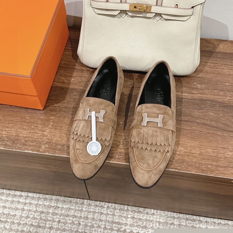 H**mes leather shoes